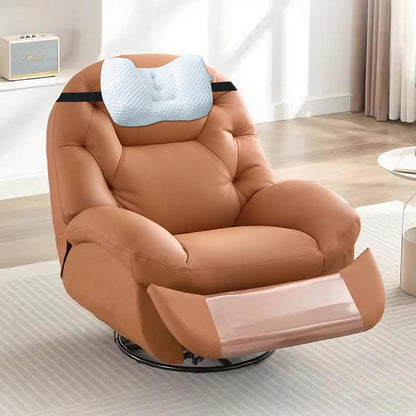 Adjustable Neck Pillow for Recliner, Headrest Pillow for Chair & Couch Support - Ergonomic Design Cushion with 2 Adjustable Strap, Recliner Head Pillow for Office, Home, Traveling (Beige)