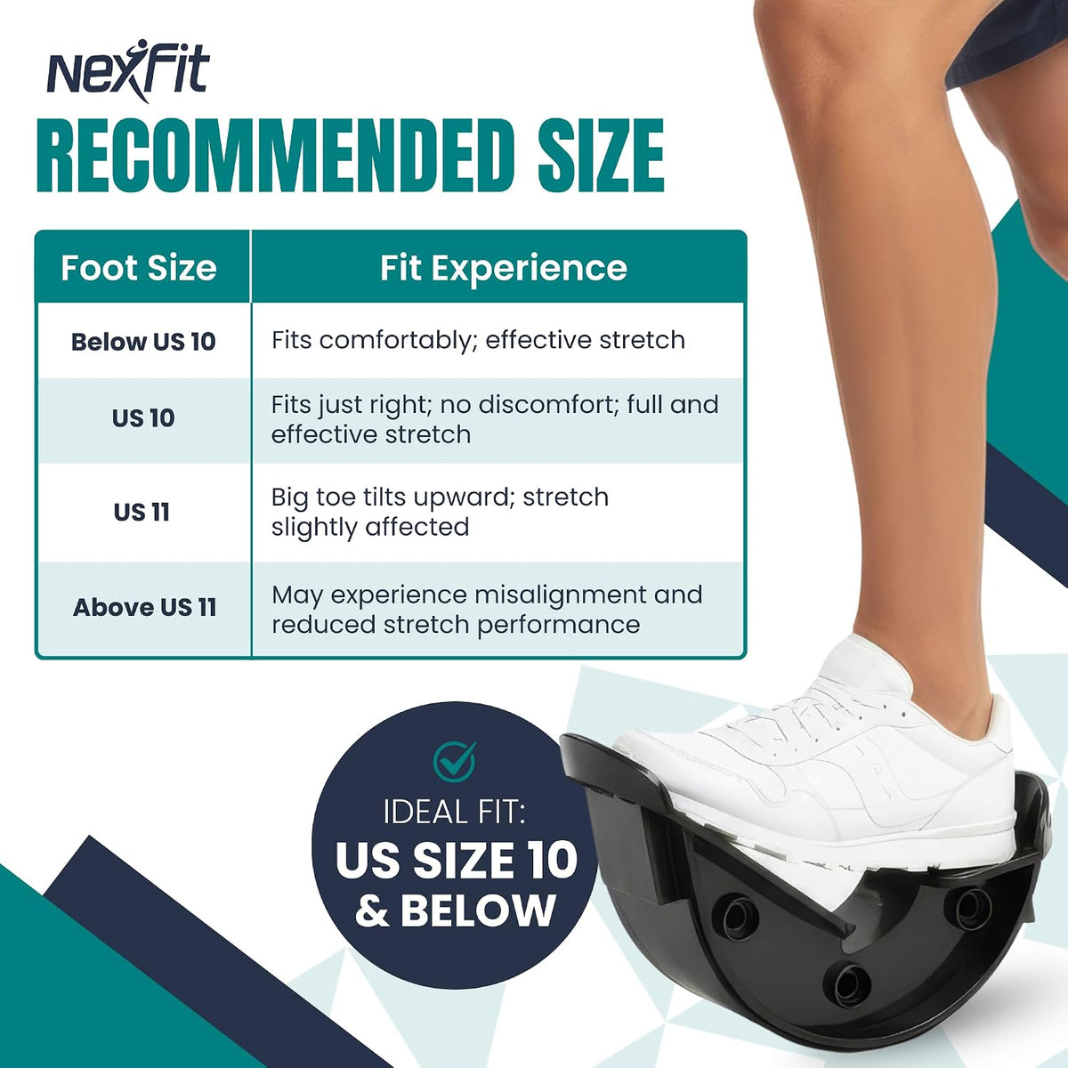 Foot & Calf Stretcher – Premium Stretcher for Plantar Fasciitis, Achilles Tendonitis Relief – Foot Rocker with Durable, Slip-Resistant Design - Stretch Guide for Effective Leg Flexibility