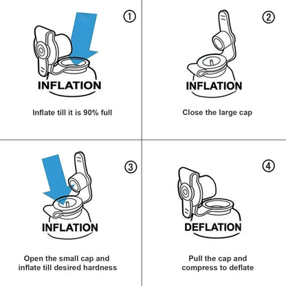 USHMA Inflatable Wedge Pillow for Sleeping, Portable Travel Wedge Pillow for Sitting in Bed, Inflatable Wedge Pillows for Travel, Blow Up Under Knee Pillow
