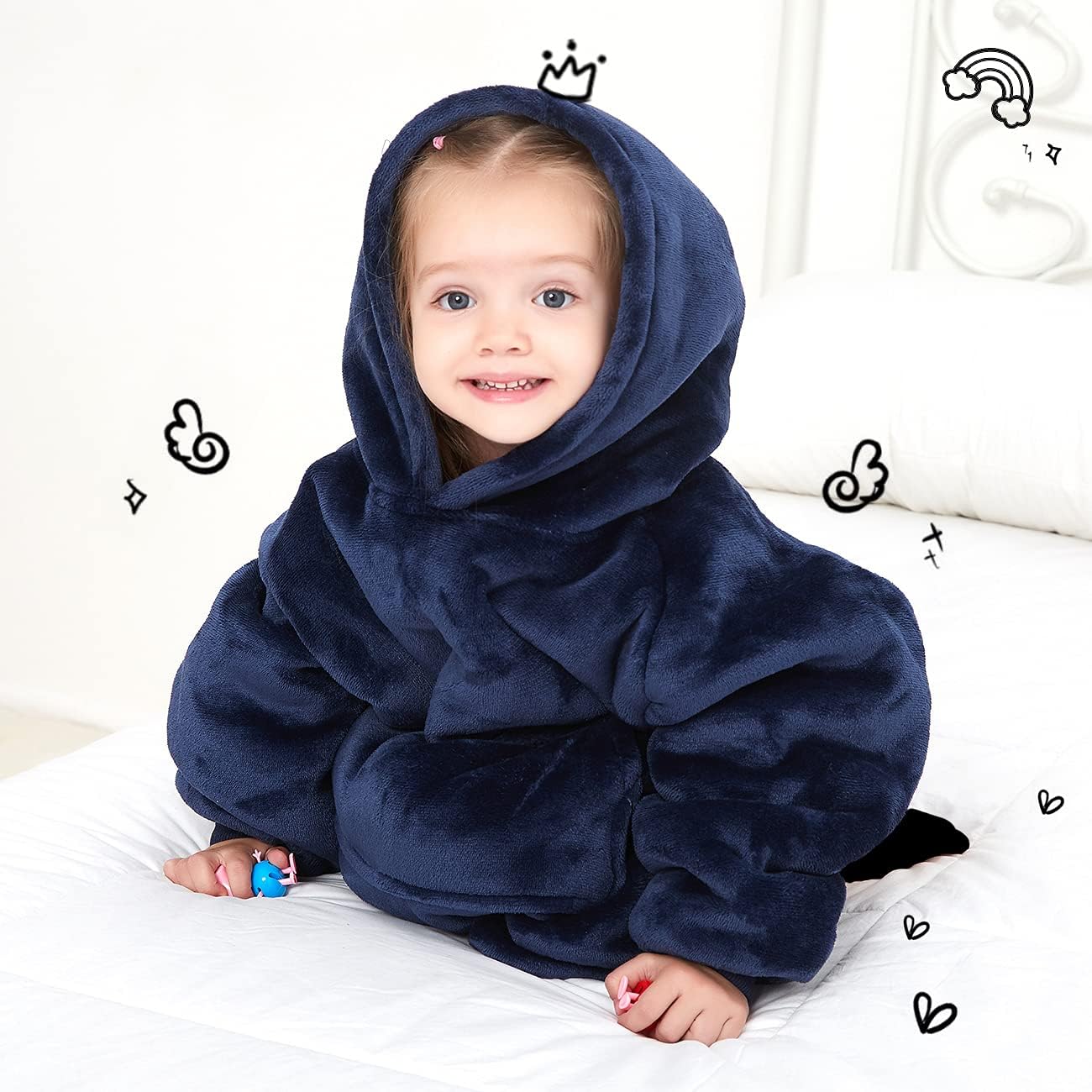 Wearable Blanket Hoodie for Adults With Pocket Strawberry Hoodie | Sherpa, Fuzzy Blanket Hoodie, Oversized Sweatshirt Blanket, Kangaroo Pouch, Cute Birthday Gifts for Sister, Cute Stuff