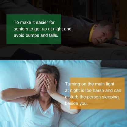 Vansky Motion Activated Bed Light, Flexible LED Strip Motion Sensor Night Light Bedside Lamp Illumination with Automatic Shut Off Timer (Warm Soft Glow)