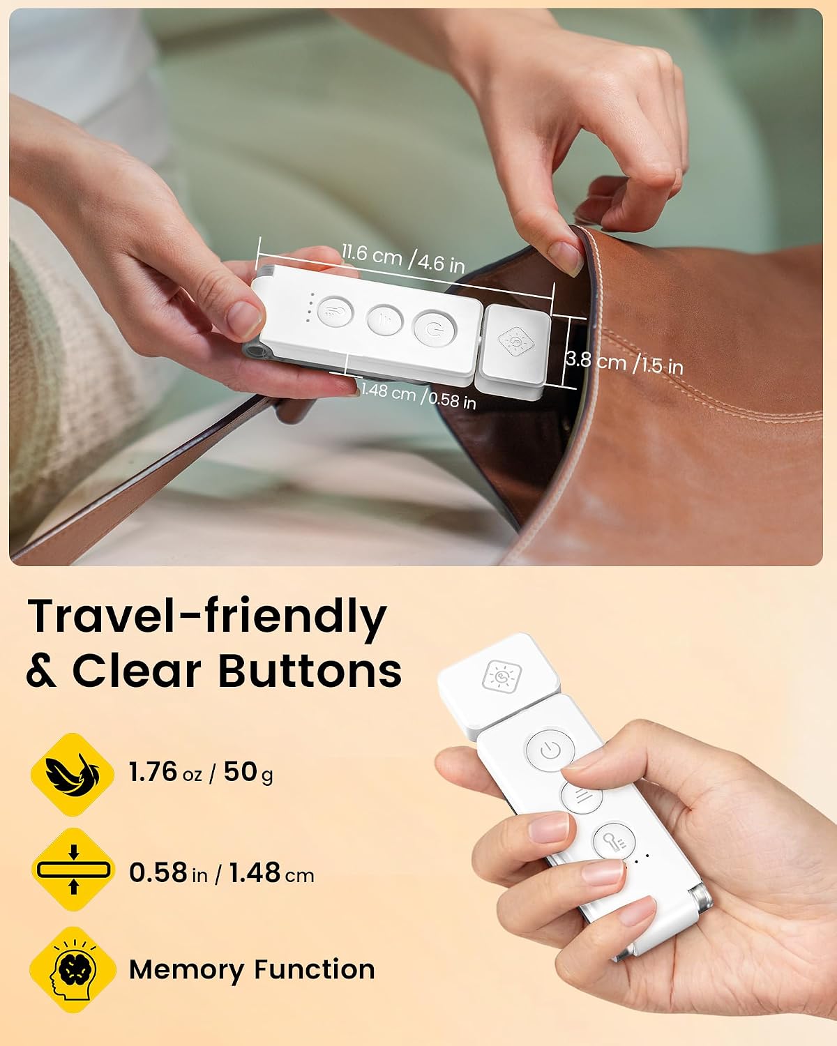 Glocusent Book Light for Night Reading, 12 LED Rechargeable Lamp