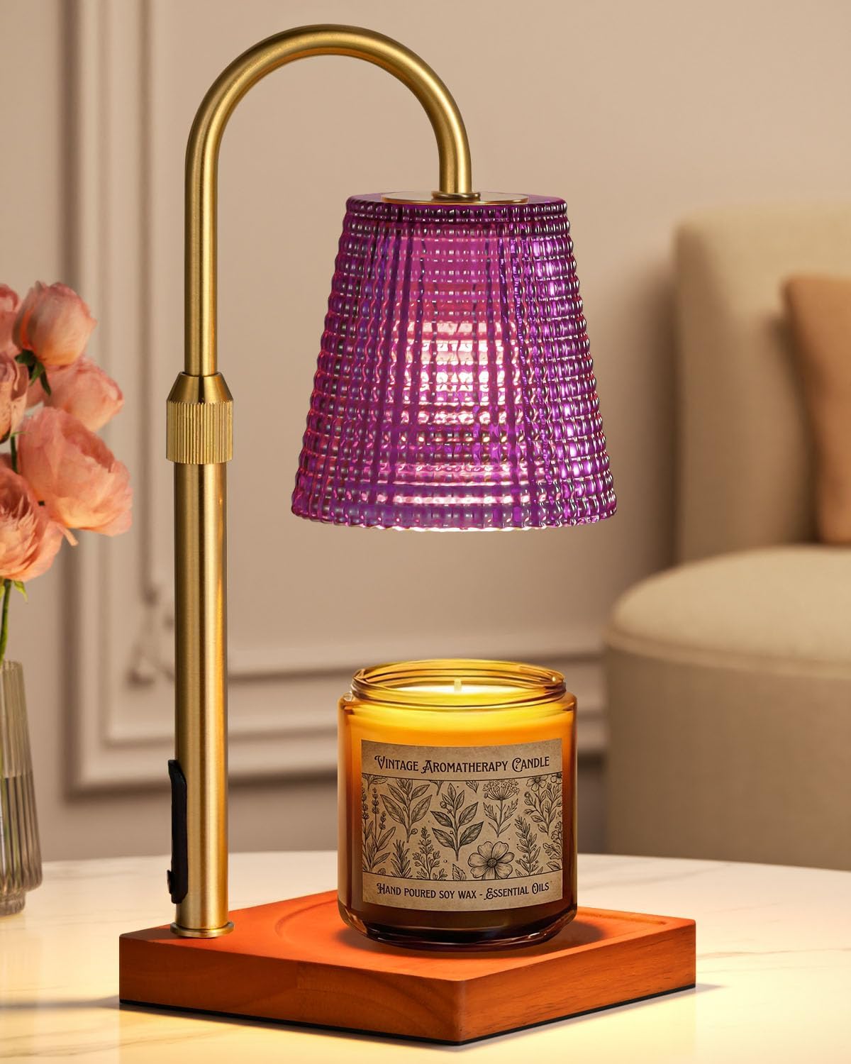 Hong-in Candle Warmer Lamp with Timer, House Warming Gifts New Home Decor