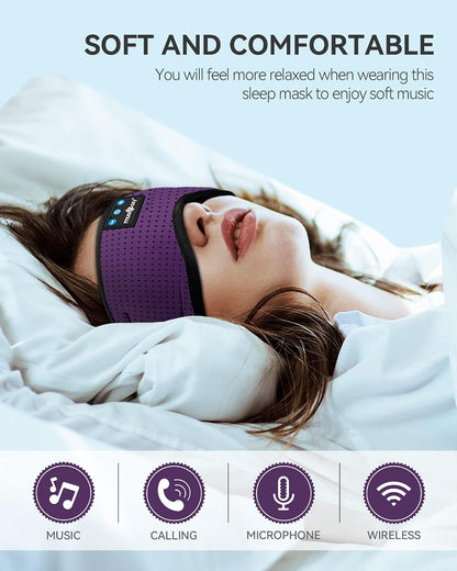 MUSICOZY Sleep Headphones Bluetooth 5.4 Sleep Mask with HD Sound