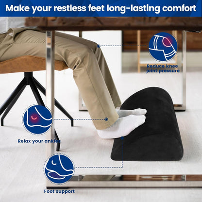 Foot Rest for Under Desk at Work, Foot Stool for Office, Footrest, Black