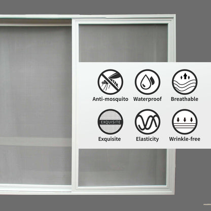 Holikme Window Screen Repair Tape, Door Window Fly Lanai Screen Repair kit Patch Tape Strong Adhesive Long Lasting Fiberglass Covering Wire Mesh Repair Tape Seal for Repair Holes Tears 2"W×80"L, Grey
