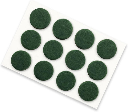 9423 Self-Adhesive Felt Surface Protection Pads, Assorted Sizes, 46-Count, Green