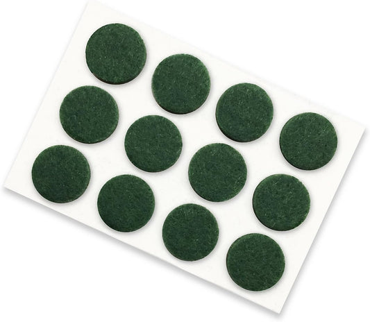 9423 Self-Adhesive Felt Surface Protection Pads, Assorted Sizes, 46-Count, Green