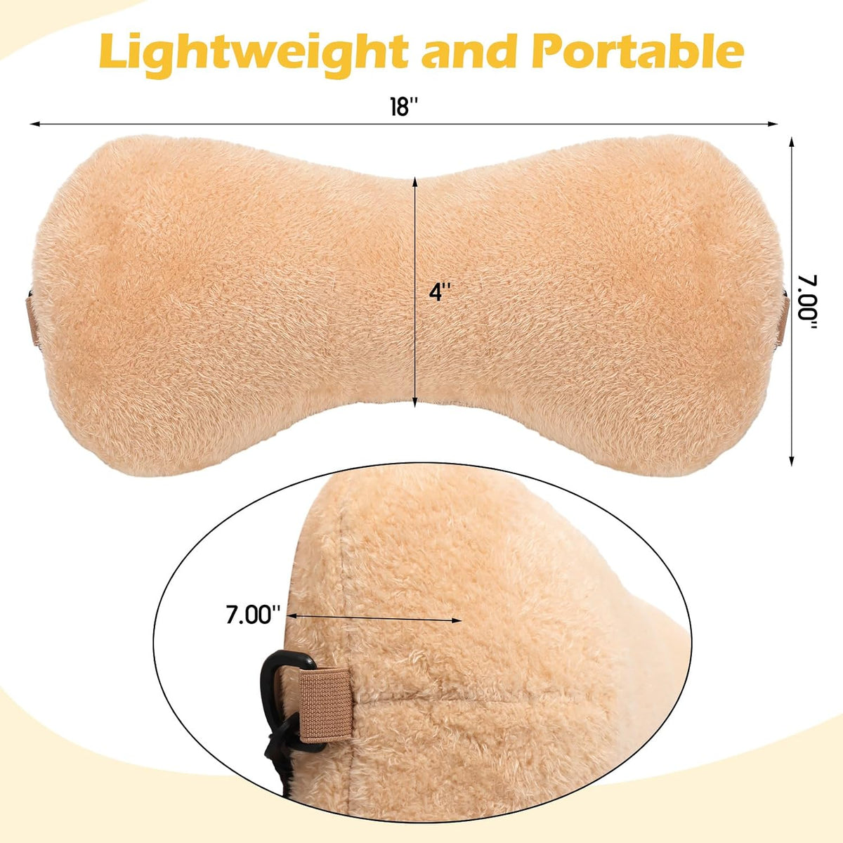 Colingmill 1 Pc Neck Pillow for Recliner Chair Headrest,Grey