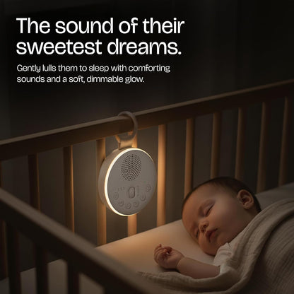 White Noise Machine for Baby & Adults with 21 Relaxing Sounds & Adjustable Night Light, Rechargeable & Portable Sleep Aid for Home & Travel