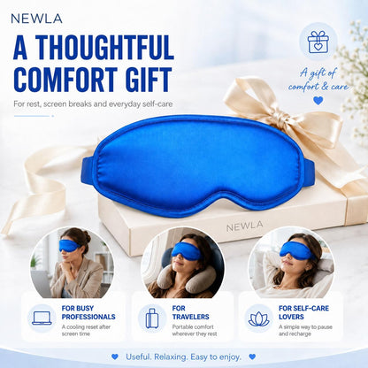 Cooling Eye Mask for Puffy Eyes: Fsa Eligible Items Hsa, Face Ice Eye Pack for Migraine After Surgery Relief - Reusable Cold Compress for Headaches Puffiness - Comfortable Weighted Fit Gel Sleep Mask