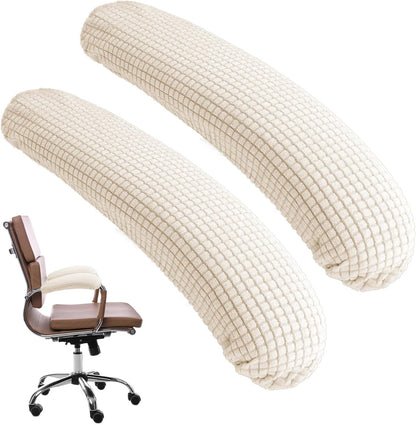 Vin Beauty Office Chair Armrest Covers, 2Pcs Office Removable Arm Rest Covering, Elastic Chair Armrest Covers, Office Seat Hand Rest Protector, Arm Covers Protectors for Office Chair(Black)