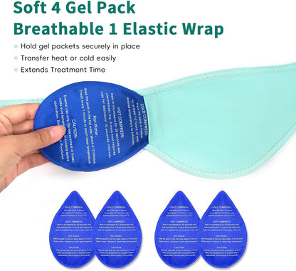 Wisdom Teeth Ice Pack Head Wrap for Pain Relief - Cold Hot Therapy for Face