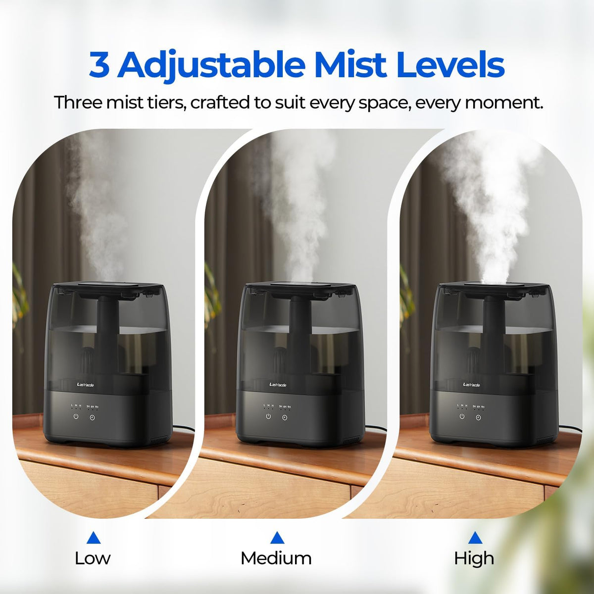 Top Fill Humidifiers for Bedroom, Ultrasonic Cool Mist Humidifiers