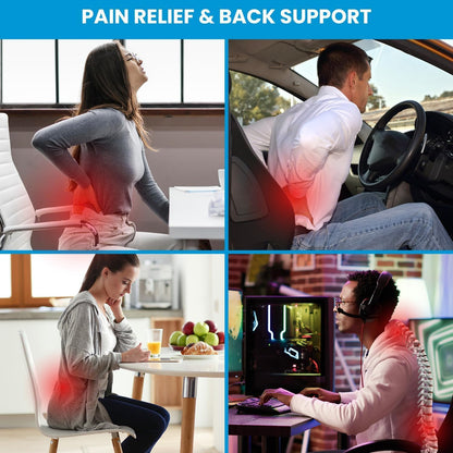 QUTOOL Patented Lumbar Support for Office Chair Pressure Relief