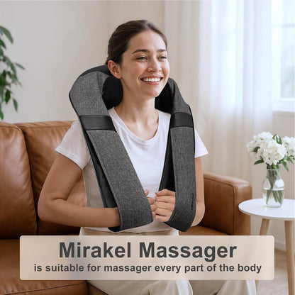 Shiatsu Neck and Back Massager with Heat for Pain Relief Deep Tissue Gifts