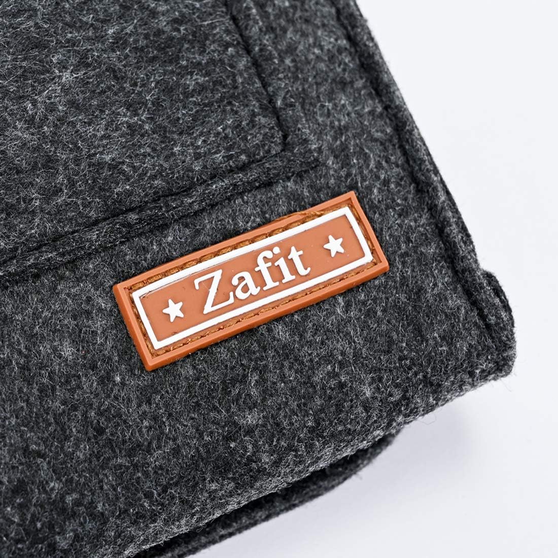 Zafit Bedside Caddy, Large Size Bedside Storage Organizer Bedside Organizer Caddy for Magazine Remotes Phone (13.4'' x 18.1'' Plus Size, Dark Grey)