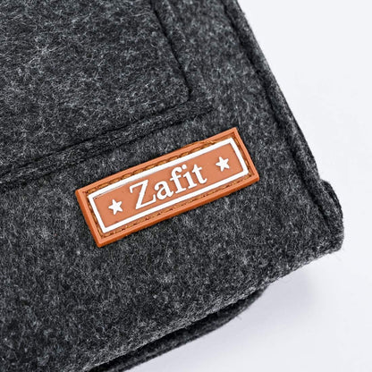 Zafit Bedside Caddy, Large Size Bedside Storage Organizer Bedside Organizer Caddy for Magazine Remotes Phone (13.4'' x 18.1'' Plus Size, Dark Grey)