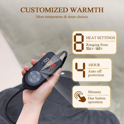 2X Graphene-Infused Heating Pad for Neck and Shoulders and Back