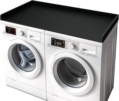 Gashell Washer Dryer Countertop, 27.5" x 54" Bamboo Washer and Dryer Countertop for Laundry Room Organization(Retro Brown)