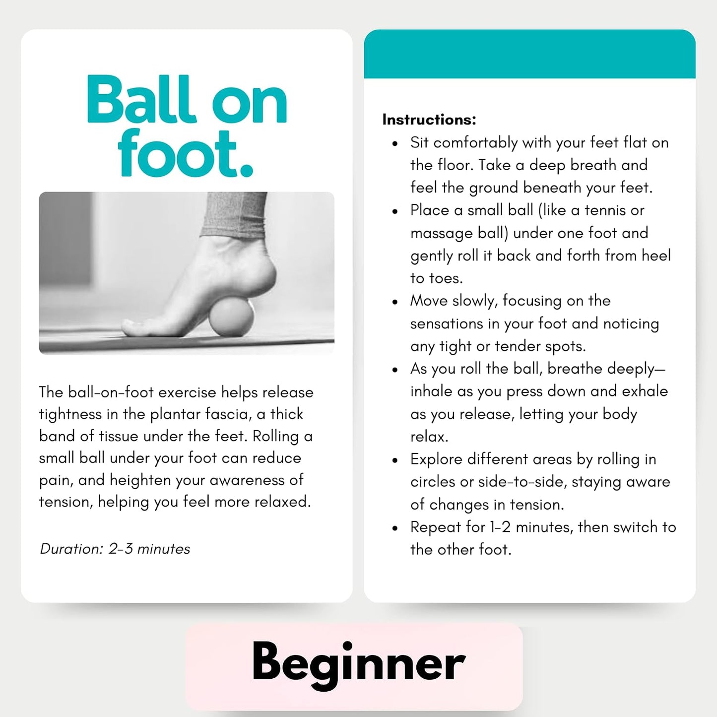 CATCHYOURDREAMS Somatic Therapy Exercise Cards: 42 Simple Practices to Reduce Stress, Release Tension, and Reconnect with Your Body Anytime, Anywhere
