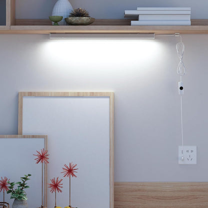 ASOKO Motion Sensor Dimmable Led Under Cabinet Light, 12" Cool White | ASOKO Motion Sensor Dimmable Led Under Cabinet Light, 12" Plug in Cool White 6000K Bar for Kitchen Counter Closet