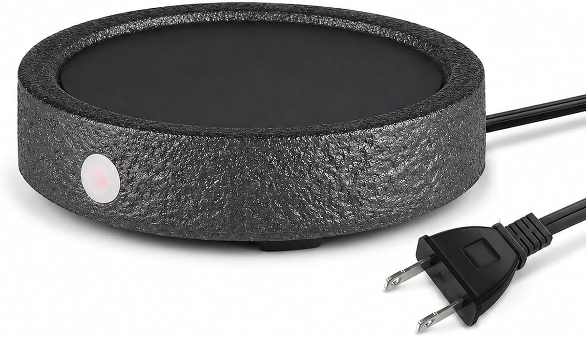 MOCOSA Candle Warmer Plate,Coffee Mug Warmer for Desk, Electric Candle Warmer for Home Office, Fragrance and Heating Cup Warmers for Tea and Milk, Hot Chocolate as Gifts for Women Mom（Black-No Cup）