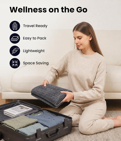 Electric Heating Pad for Back, Cramps, Shoulder, Moist & Dry Heat, 12"x24"