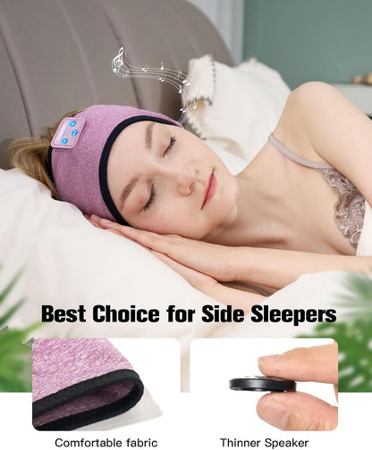Voerou Sleep Headphones Bluetooth 5.4 Headband, Breathable Sports Headband Sleeping Headphones Eye Mask Music Earbuds, Perfect for Sleep Exercises Workout Yoga Travel, Cool Tech Gadgets Gifts for Men