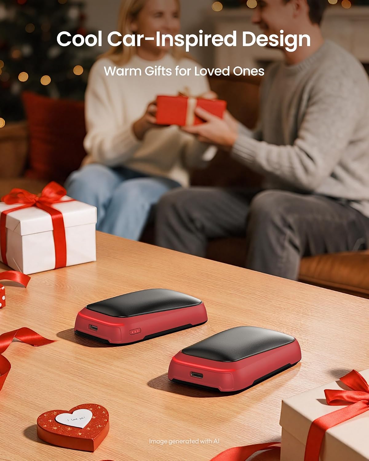 Gaiatop Electric Hand Warmers Rechargeable, Magnetic Pocket Hand Warmer | 2-Pack, 3 Heat Levels, Fits in Gloves, Winter Sports Hunting Essentials, Secret Santa Stocking Stuffers Gifts for Men Women
