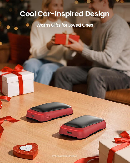 Gaiatop Electric Hand Warmers Rechargeable, Magnetic Pocket Hand Warmer | 2-Pack, 3 Heat Levels, Fits in Gloves, Winter Sports Hunting Essentials, Secret Santa Stocking Stuffers Gifts for Men Women