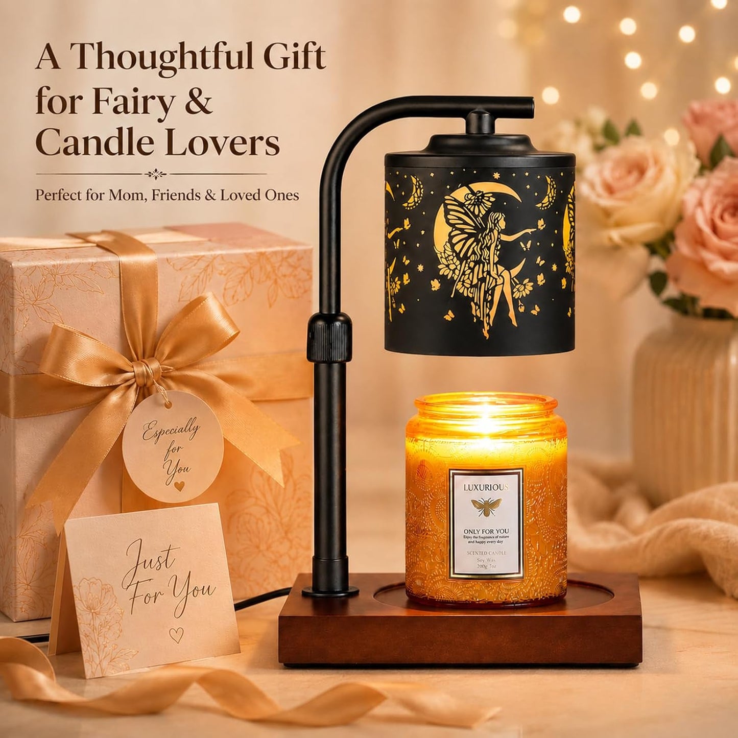 Candle Warmer Lamp Adjustable Height Dimmable for Jar Candles Hummingbird