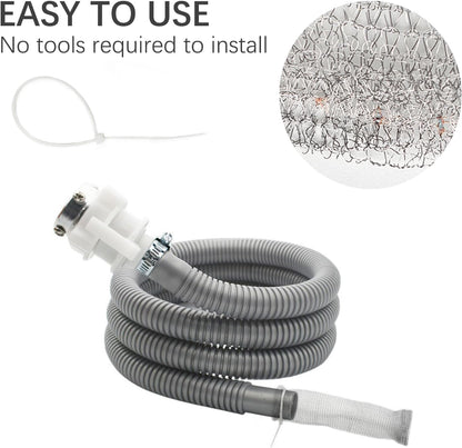 48 PCS Washing Machine Drain Lint Trap, Lint Traps, Lint Catcher for Washing Machine, with 48 Nylon Cable Ties