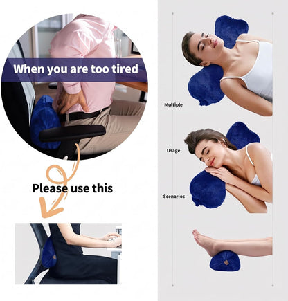 Recliner Headrest Pillow, Head Pillow for Sofa, Recliner Neck Pillow, Bone Couch Neck Pillow for Pain Relieve(Grey)