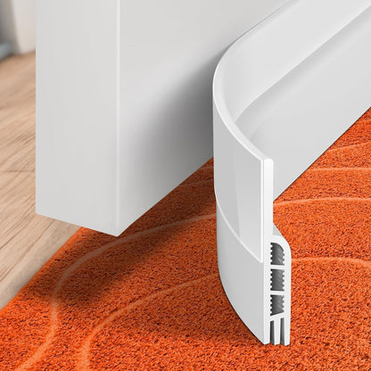 Holikme Door Draft Stopper 41inch Weather Stripping Door Seal Sweep | Under Door Draft Insulator Strong Adhesive Silicone Garage Window Strip Blocker Cold Air & Noise, Easy Install Save Energy