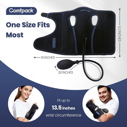 Compression Ankle Ice Pack Wrap for Foot Pain Relief | Ankle Support Brace with 2 Hot Cold Packs for Injuries, Plantar Fasciitis, Sprain & Fracture, Achilles Tendonitis, Surgery