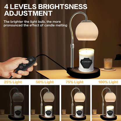 Candle Warmer Lamp with Timer 2H/4H/8H, Adjustable Height, Ocean