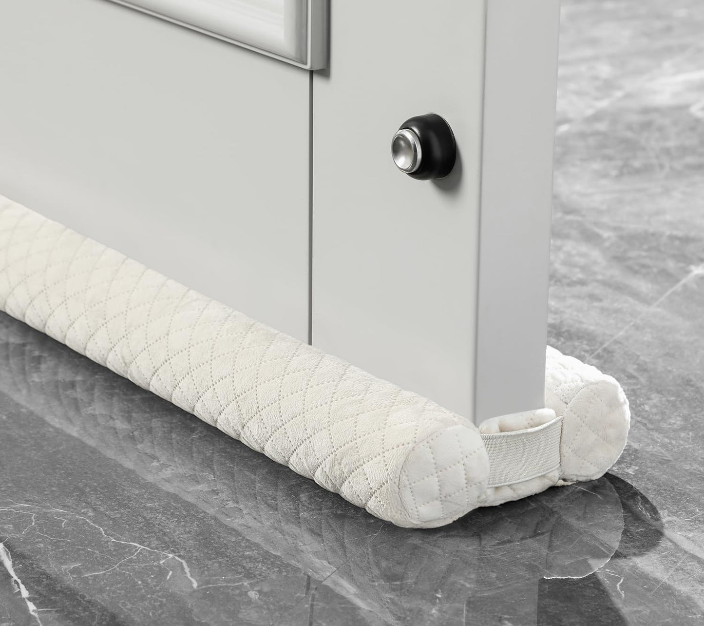Ciieyuo Premium Velvet Under Door Draft Stopper, Adjustable 30-36 Inches | Door Air Draft Stopper, Easy-to-Install Under Door Gap Filler, Blocks Noise, Cold Air, Light, Dust, and Drafts
