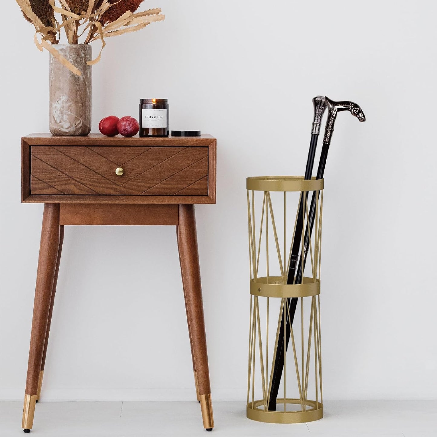 Mango Steam Pluvian Soakstone Umbrella Holder (Tall, Gold)