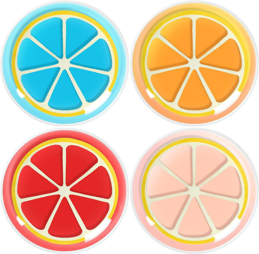 Coldcool 4 Pcs Gel Eye Mask Orange Shape, Cooling Puffy Eyes.