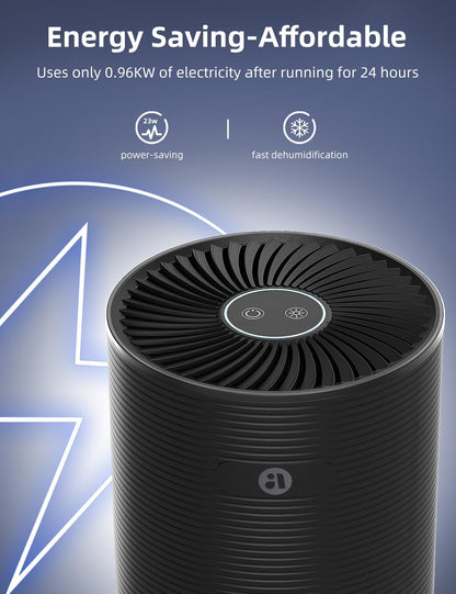 Small Dehumidifiers for Bathroom, Bedroom, Dorm Room, Home, RV, Closet, Wardrobe, Office, Portable Dehumidifier with Auto Shut Off, Auto Defrost, Colorful Light, Ultra Quiet, Energy Saving, 35 OZ | Ultra Quiet & Energy Saving with Auto Shut Off, Auto