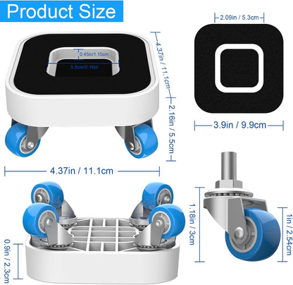 New Upgrade Furniture Sliders: Furniture Movers with Wheels & Groove | Furniture Dolly with 360° Rotatable Wheels - Appliance Roller for Moving Heavy Sofa Bed - Load Capacity Up to 750lb
