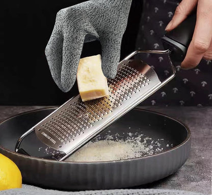 Cutting Gloves, Food Grade Level 5 Protection, Safety Kitchen Cut Gloves for Oyster Shucking, Fish Fillet Processing, Mandolin Slicing, Meat Cutting and Wood Carving. (Violet-Medium 2 Pairs)