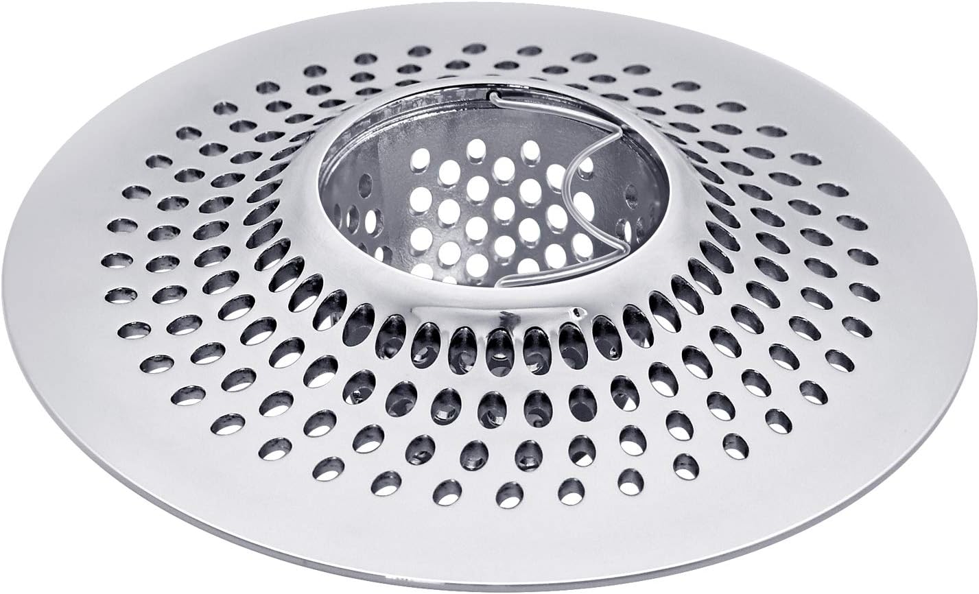 LEKEYE Drain Hair Catcher/Bathtub Shower Drain Hair Trap/Strainer Stainless Steel Drain Protector(Patented Product) | Stainless Steel