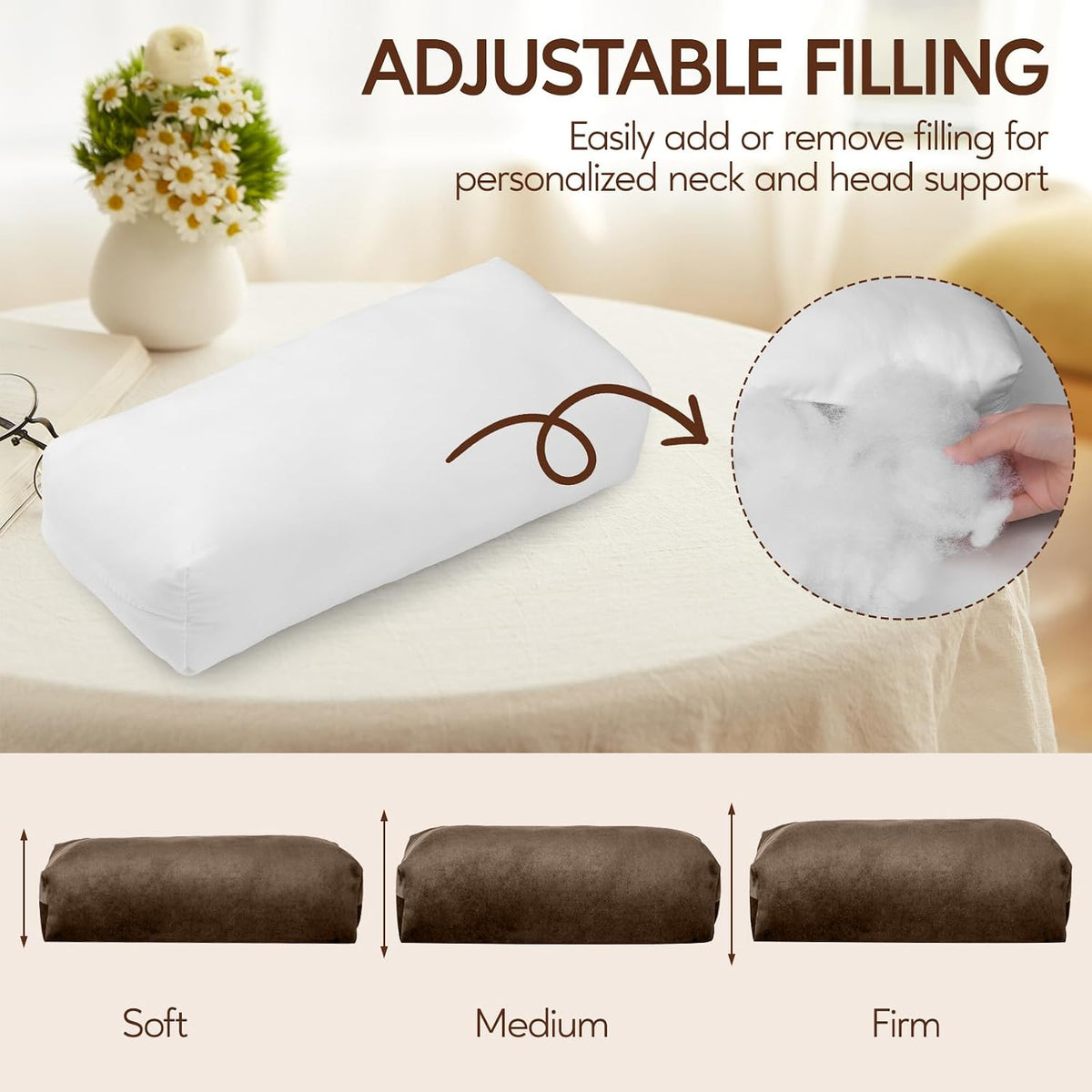 Neck Pillow for Recliner Chair, Adjustable Recliner Pillow for Headrest