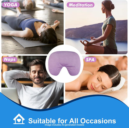 Atsuwell Sinus Mask Microwavable, Heated Eye Masks for Dry Eyes, Pink