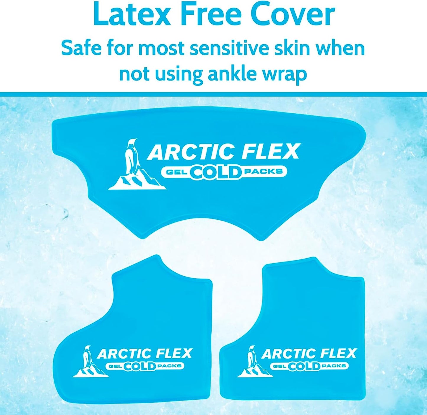 Arctic Flex Gel Replacement Packs - Ice Packs Reusable for Elbow Ice Brace | Hot and Cold Gel Ice Pack for Injuries, Pain Relief, Swelling - Flexible Therapy Compression Wrap - Athletic Women, Men