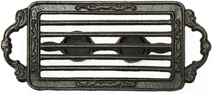 Sungmor Cast Iron Teapot Warmer - Rustic Design with Tealight Holder | Heavy Duty & Decorative Candle Holder Stands for Heat Food Coffee Milk or Tea