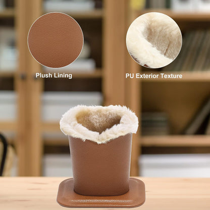 Plush Lined Eyeglasses Holder,Glasses Storage Organizer for Desk, Nightstand, Office,Eyewear Display Case,2 Packs