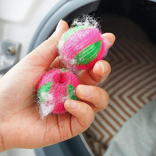 5 Pack Multicolor Hair Remover Laundry Balls, Reusable Pet Hair Catcher for Washing Machine and Dryer,for Clothing Dog Cat Pet Hair Remover for Laundry Lint Remover Washing Balls Dryer Balls